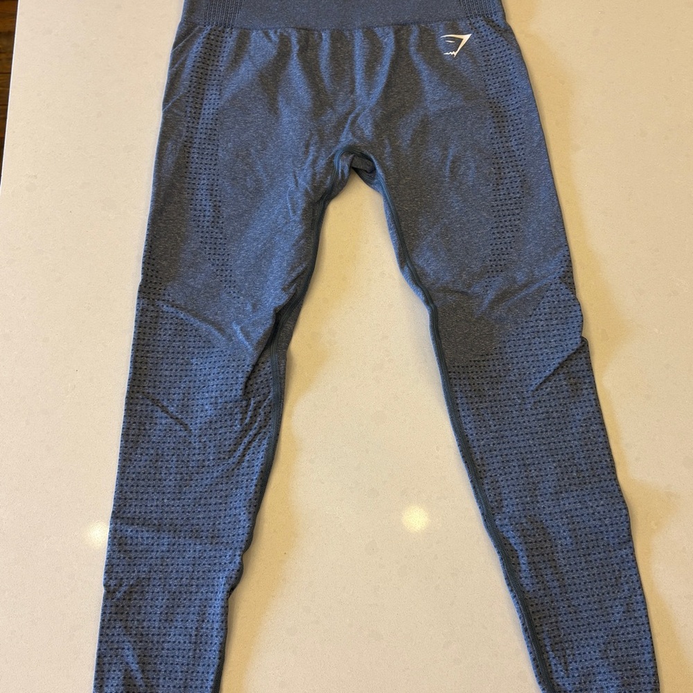 Gymshark Textured Blue Leggings